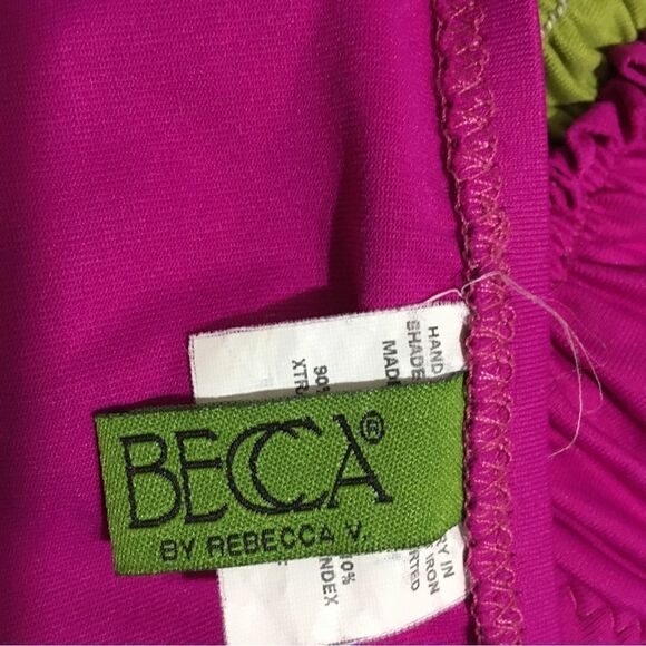 Becca Dark Pink Two Piece Bikini Size Medium - Picture 8 of 8